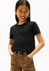 Tommy Hilfiger Girl Short Sleeve Tee, Black