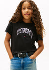 Tommy Hilfiger Girl Varsity Short Sleeve Tee, Black