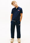 Tommy Hilfiger Boy Flag Short Sleeve Polo, Navy