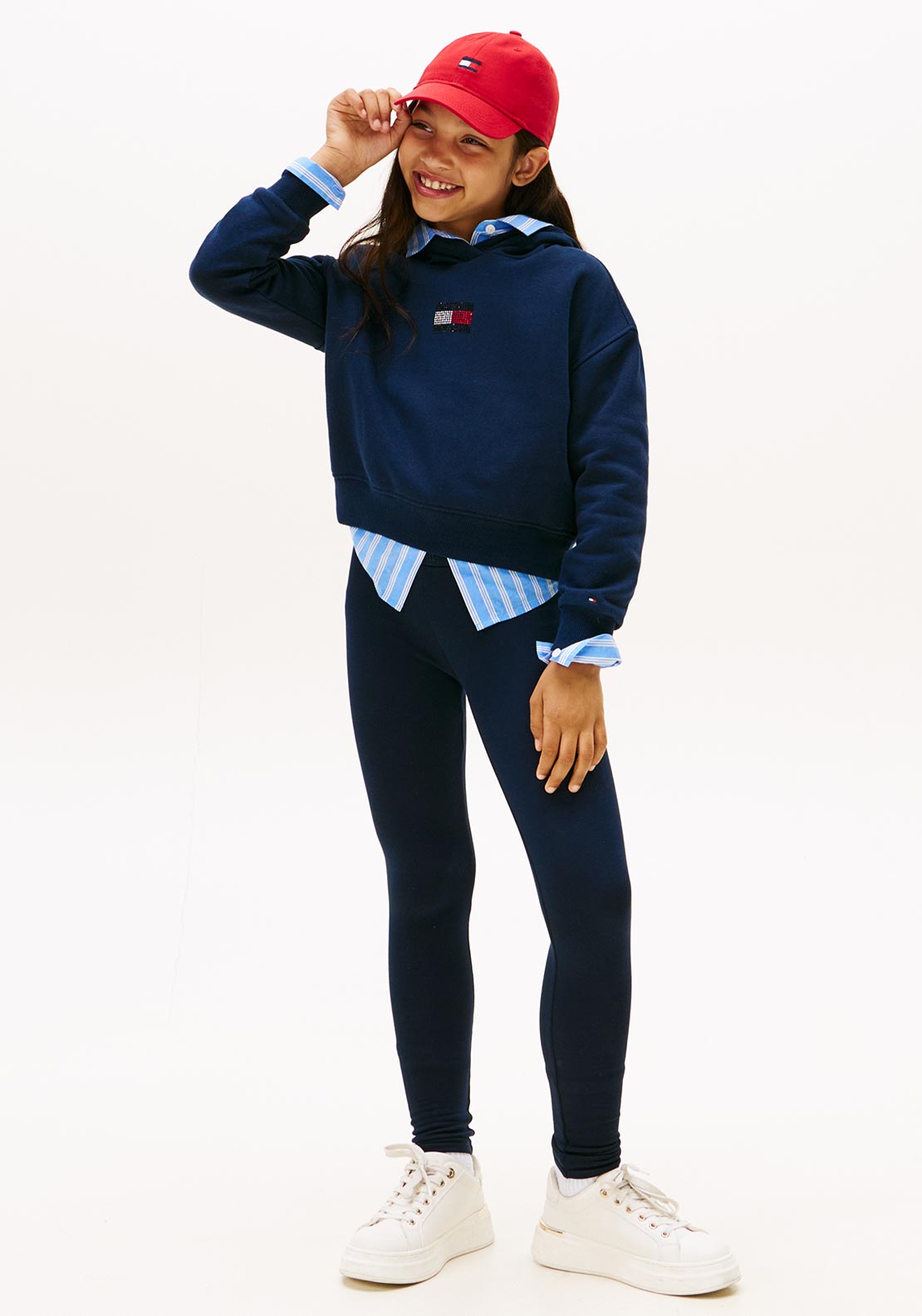 Tommy Hilfiger Girl Foil Legging, Navy