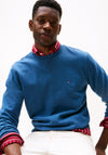Tommy Hilfiger Essential Logo Pullover Sweatshirt, Petrol Blue