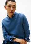 Tommy Hilfiger Textured Knit Sweater, Petrol Blue Heather