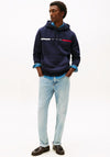 Tommy Hilfiger Logo Panel Hoodie, Navy