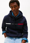 Tommy Hilfiger Logo Panel Hoodie, Navy