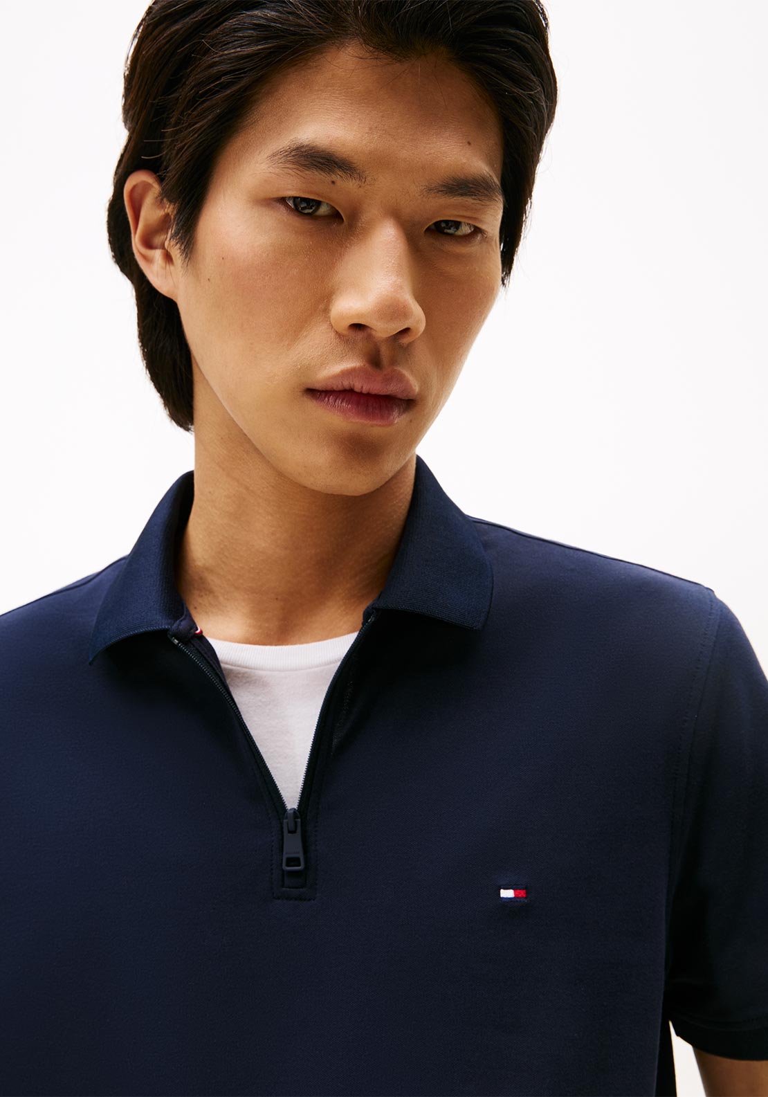 Tommy Hilfiger Performance Pique Polo Shirt, Navy