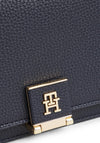 Tommy Hilfiger TH Monogram Pebble Grain Crossbody Bag, Navy