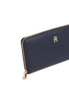 Tommy Hilfiger Large Icon Zip Around Wallet, Navy
