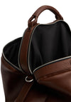 Tommy Hilfiger Men’s Premium Leather Duffle Bag, Brown