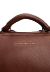 Tommy Hilfiger Men’s Premium Leather Duffle Bag, Brown