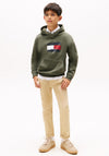 Tommy Hilfiger Boy Flag Long Sleeve Hoodie, Green