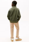 Tommy Hilfiger Boys Texture Half Zip Sweater, Green