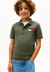 Tommy Hilfiger Boy Flag Short Sleeve Polo, Green