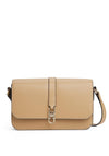 Tommy Hilfiger TH Libre Flap Over Crossbody Bag, Light Tan