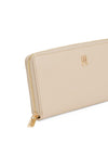 Tommy Hilfiger Large Icon Zip Around Wallet, Warm Beige