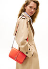 Tommy Hilfiger TH Libre Flap Over Crossbody Bag, Orange