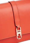 Tommy Hilfiger TH Libre Flap Over Crossbody Bag, Orange