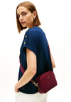 Tommy Hilfiger Webbing Camera Crossbody Bag, Wine
