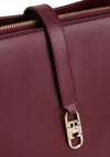 Tommy Hilfiger TH Monogram Crossbody Satchel, Wine