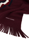 Tommy Hilfiger Modern Heritage Signature Wool Blend Scarf, Wine