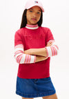 Tommy Hilfiger Girl Short Sleeve Tee, Red