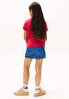 Tommy Hilfiger Girl Short Sleeve Tee, Red