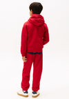 Tommy Hilfiger Boy Flag Long Sleeve Hoodie, Red