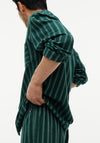 Tommy Hifliger Flannel Stripe Pyjama Set, Ornamental Green