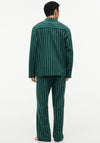 Tommy Hifliger Flannel Stripe Pyjama Set, Ornamental Green