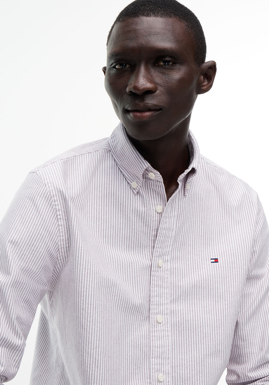 Tommy Hilfiger Heritage Stripe Shirt, Burgundy & White