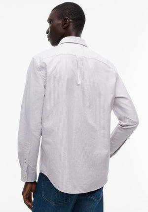 Tommy Hilfiger Heritage Stripe Shirt, Burgundy & White