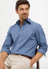 Tommy Hilfiger Flex Poplin Geo Print Shirt, Aegean Sea Blue