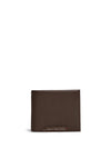 Tommy Hilfiger Corporate Leather Bifold Card & Coin Wallet, Dark Brown