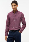 Tommy Hilfiger Flex Poplin Geo Print Shirt, Burgundy