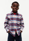 Tommy Hilfiger Boy Check Long Sleeve Shirt, Blue Multi