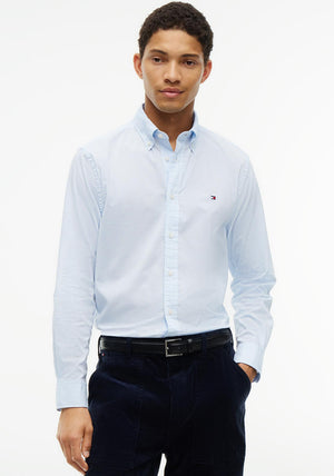 Tommy Hilfiger Flex Poplin Gingham Shirt, Sweet Blue