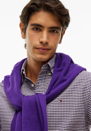 Tommy Hilfiger Gingham Oxford Shirt, Purple Saphire
