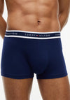 Tommy Hilfiger 3 Pack Signature Logo Waistband Trunks, Red Multi