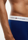 Tommy Hilfiger 3 Pack Signature Logo Cotton Stretch Trunks, Blue Multi