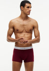 Tommy Hilfiger 3 Pack Signature Logo Cotton Stretch Trunks, Blue Multi