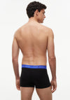 Tommy Hilfiger 3 Pack Signature Logo Cotton Stretch Trunks, Black & Green Multi