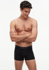 Tommy Hilfiger 3 Pack Signature Logo Cotton Stretch Trunks, Black & Green Multi