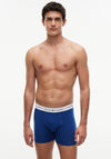 Tommy Hilfiger 3 Pack Signature Logo Cotton Boxer Briefs, Green Multi