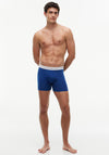 Tommy Hilfiger 3 Pack Signature Logo Cotton Boxer Briefs, Green Multi