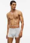 Tommy Hilfiger 3 Pack Signature Logo Cotton Stretch Trunks, Red Multi