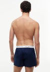 Tommy Hilfiger 2 Pack Signature Logo Woven Boxer Shorts, Navy