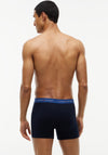Tommy Hilfiger 3 Pack Signature Logo Cotton Boxer Briefs, Black & Yellow Multi