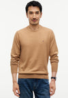 Tommy Hilfiger Crew Neck Cashmere Blend Sweater, Safari Brown Heather