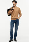 Tommy Hilfiger Crew Neck Cashmere Blend Sweater, Safari Brown Heather