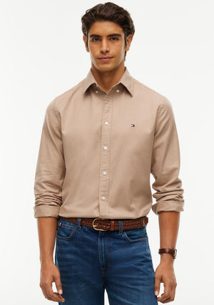 Tommy Hilfiger Flex Flannel Shirt, Taupe