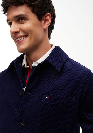 Tommy Hilfiger Relaxed Fit Corduroy Chore Overshirt, Imperial Navy